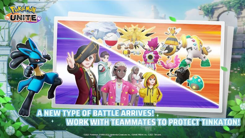 Chiến đấu sôi động trong Pokémon UNITE