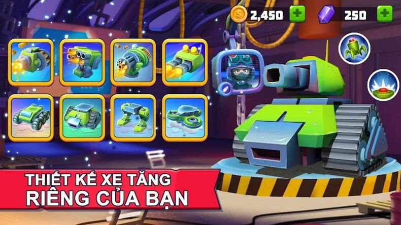 Đồ họa sống động của Tanks A Lot!