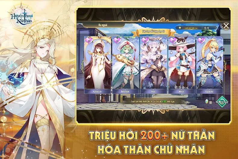 Huyền Thoại Nữ Thần MOD APK (Menu, Vô Hạn Tiền, Vàng, Kim Cương) v2.4
