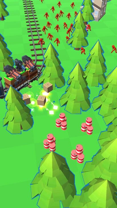 Tàu Hỏa Train Adventure Với Súng Máy