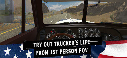 Trải nghiệm lái xe như tài xế thực thụ trong Truck Simulator PRO USA